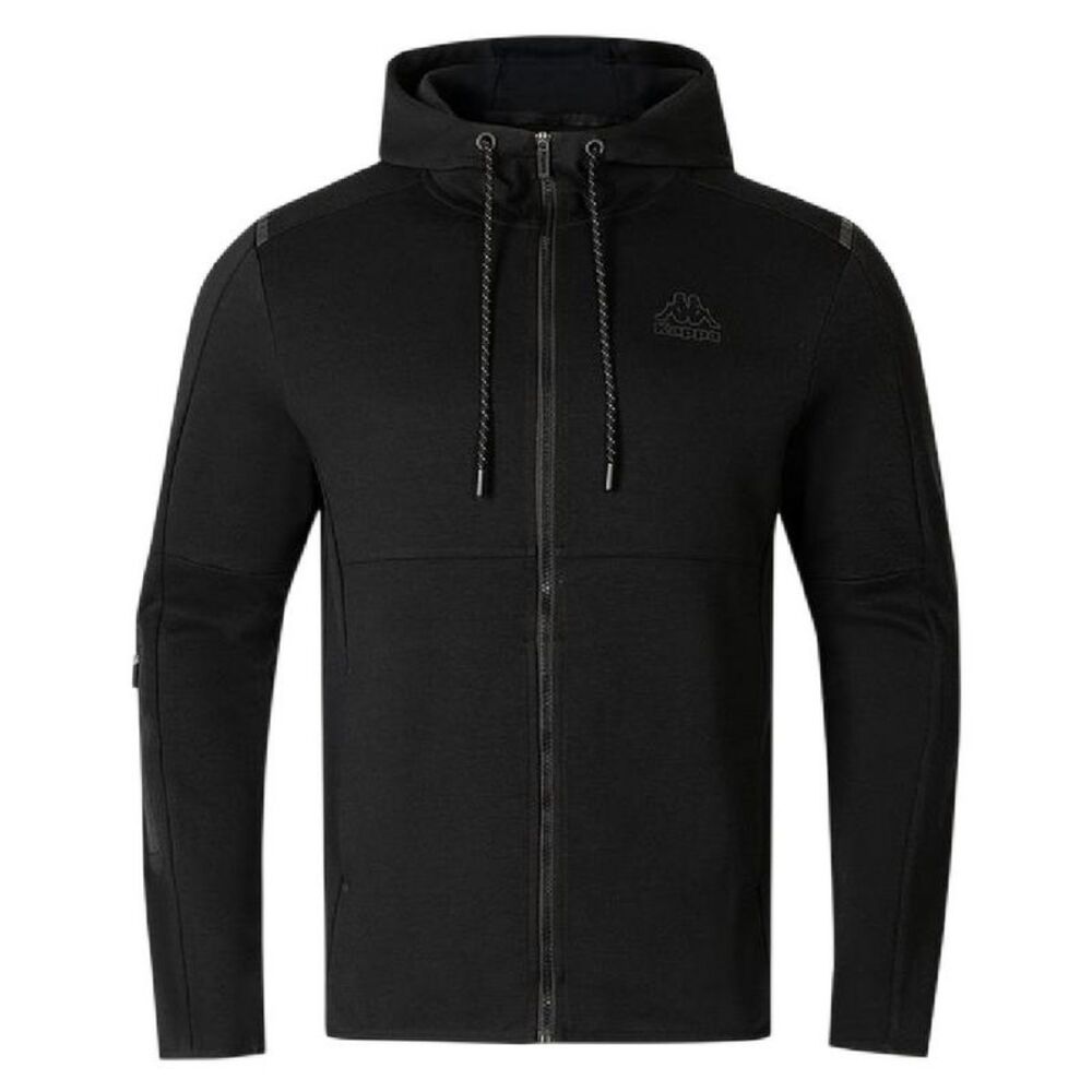 Kappa Mens Regular Full Zip Hoodie / Black